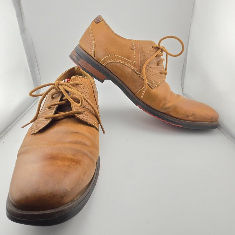 Steve Madden Men’s Light Tan Dress Shoes P-Never | Size 8.5 | Pre-Owned Classic - Picture 8 of 12